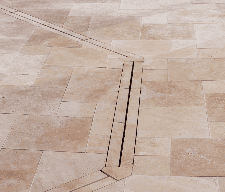 carrelage en travertin piscine à la teste de buch